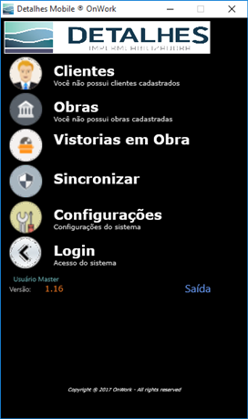 Aplicativo Detalhes Mobile