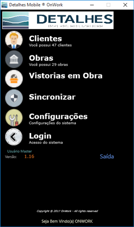 Aplicativo Detalhes Mobile