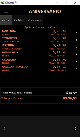 Aplicativo iChurras